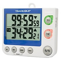 Traceable® Flashing LED Big-Digit Memory Countdown/up 2 Channel Timer